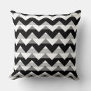 Recherche de zigzag noir et blanc coussins Tendance