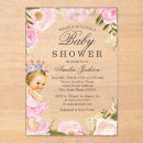 Recherche de partie de princesse de fille invitations Rose