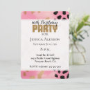 Suche nach rosa leopard einladungen Glitzer