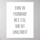 Suche nach einsamkeit poster Zitate