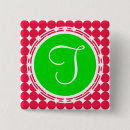 Recherche de point de polka badges Rouge