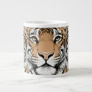 Recherche de visage de tigre tasses Yeux