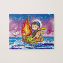 Suche nach flossen puzzle Boot