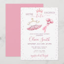 Recherche de pantoufles de ballet invitations Rose