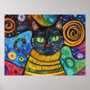 Suche nach psychedelic cat poster Bunt