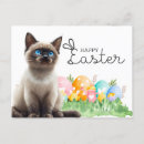 Recherche de chat pâques cartes postales Heureux