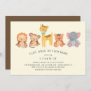 Recherche de jungle animals baby shower invitations Girafe