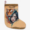 Recherche de tigre chaussette de noël Animal