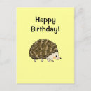 Recherche de hérisson anniversaire cartes Animaux