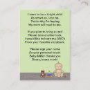 Suche nach bücher visitenkarten Babyparty