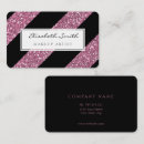 Recherche de rayures diagonales cartes visite Rose