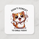 Recherche de chat heureux cartes visite Minou