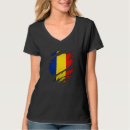 Recherche de drapeau roumain tshirts Déchiré