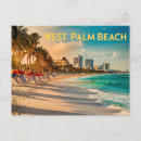 Recherche de palm beach floride cartes postales Coucher de soleil