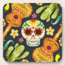 Recherche de crâne sucre dessous de verres Halloween