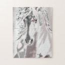 Suche nach weißes pferd puzzle Mähne