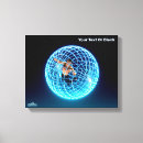 Recherche de fractale impressions sur toile Bleu