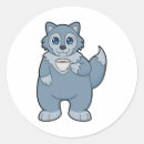 Suche nach niedlicher wolf aufkleber Lustig