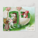Suche nach vintager osterhase postkarten Korb