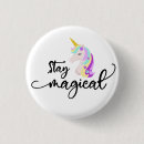 Recherche de licorne mignonne badges Rose
