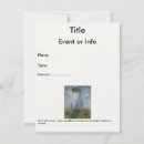Recherche de peinture monet invitations Vintage