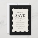 Recherche de noir et crème invitations Simple