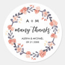 Recherche de floral wreath autocollants Merci