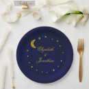 Suche nach mond und sterne teller Mitternachtshimmel