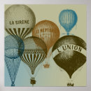 Suche nach vintager heißluftballon poster Blau