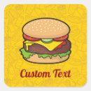 Recherche de cheeseburger autocollants Dessin