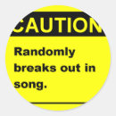 Recherche de aléatoire autocollants Musique