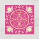 Recherche de mandala fleur cartes visite Rose