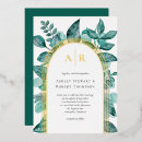 Recherche de vert et or mariage invitations De