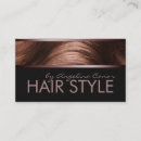 Recherche de cheveux bruns cartes visite Customer
