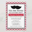 Recherche de moustache anniversaire invitations Chevron