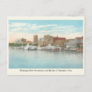 Recherche de bateau de rivière cartes postales Vintage