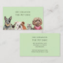 Recherche de chien et chat cartes visite Client(e)