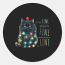 Recherche de père noël fou autocollants Drôle