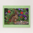 Recherche de écureuil puzzles Fleurs