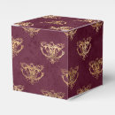 Suche nach burgunder papier geschenk box Gold