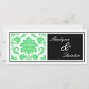 Recherche de monogramme vert de damassé invitations Monogrammes