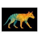 Suche nach ausgestorbene tiere poster Tasmanischer tiger