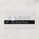 Recherche de nominative cartes visite Diplômé