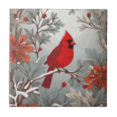 Recherche de oiseau rouge carreaux Cardinal