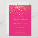 Recherche de hot pink baby shower invitations Élégant