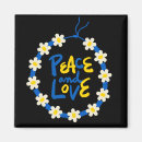 Recherche de guerre et paix magnets Drapeau ukrainien