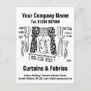 Recherche de rideaux cartes postales Tissu