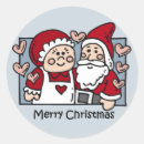 Recherche de mme claus autocollants Xmas