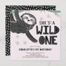 Recherche de sloth anniversaire invitations Sauvage