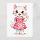 Suche nach kawaii katze postkarten Rosa